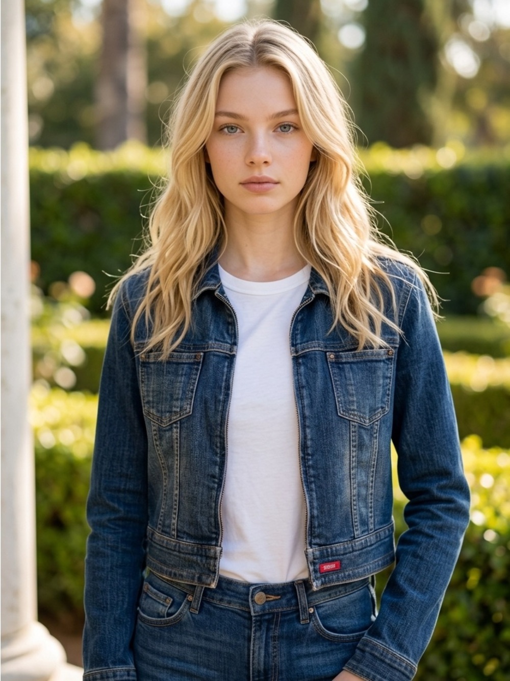 Guess Women's Dark Blue Denim Jacket